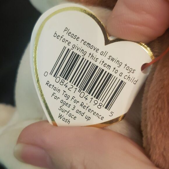 Vintage 1998 Ty Beanie Baby TRACKER the Basset Hound Dog - Picture 7 of 8